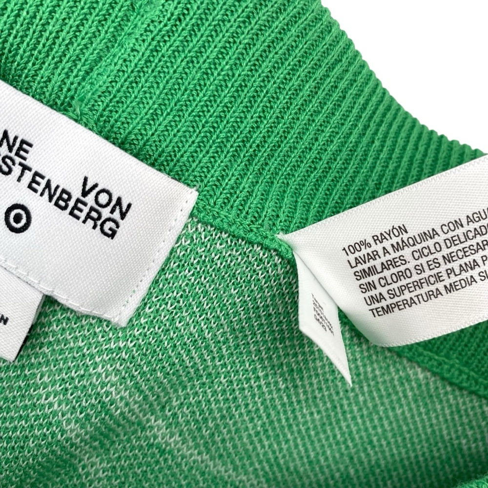 Diane Von Furstenberg x Target Ginkgo Green Sweater Knit Flare Pants New - Picture 9 of 9